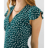 Joe Browns Gabriella Spot Print Dress - Green