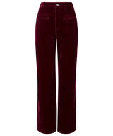Joe Browns Indie Cord Wide Leg Trouser - Burgundy