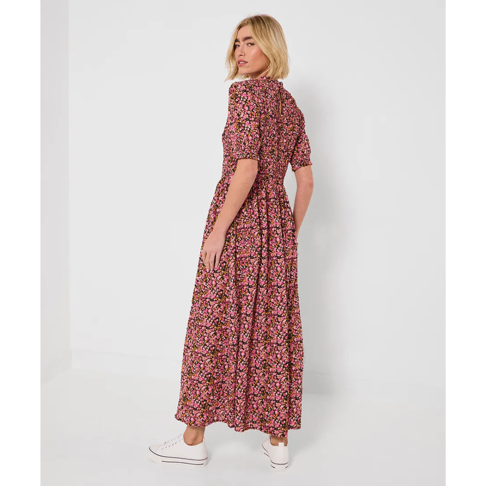 Joe Browns Jasmine Shirred Bodice Dress - Pink - Old Railway Line Garden Centre