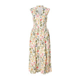 Joe Browns Jemima Floral Cotton Dobby Dress - White