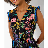 Joe Browns Ophelia Floral Maxi Dress - Black