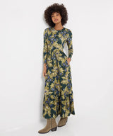 Joe Browns Orla Long Sleeve Jersey Maxi Dress - Green