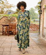 Joe Browns Orla Long Sleeve Jersey Maxi Dress - Green