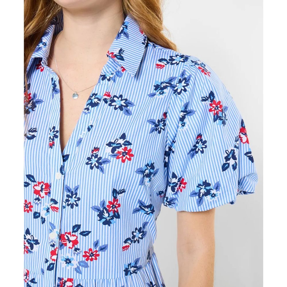 Joe Browns Sasha Stripe Shirt Dress - Blue - Old Railway Line Garden Centre