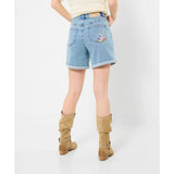 Joe Browns Spring Florals Embroidered Denim Shorts - Blue - Old Railway Line Garden Centre