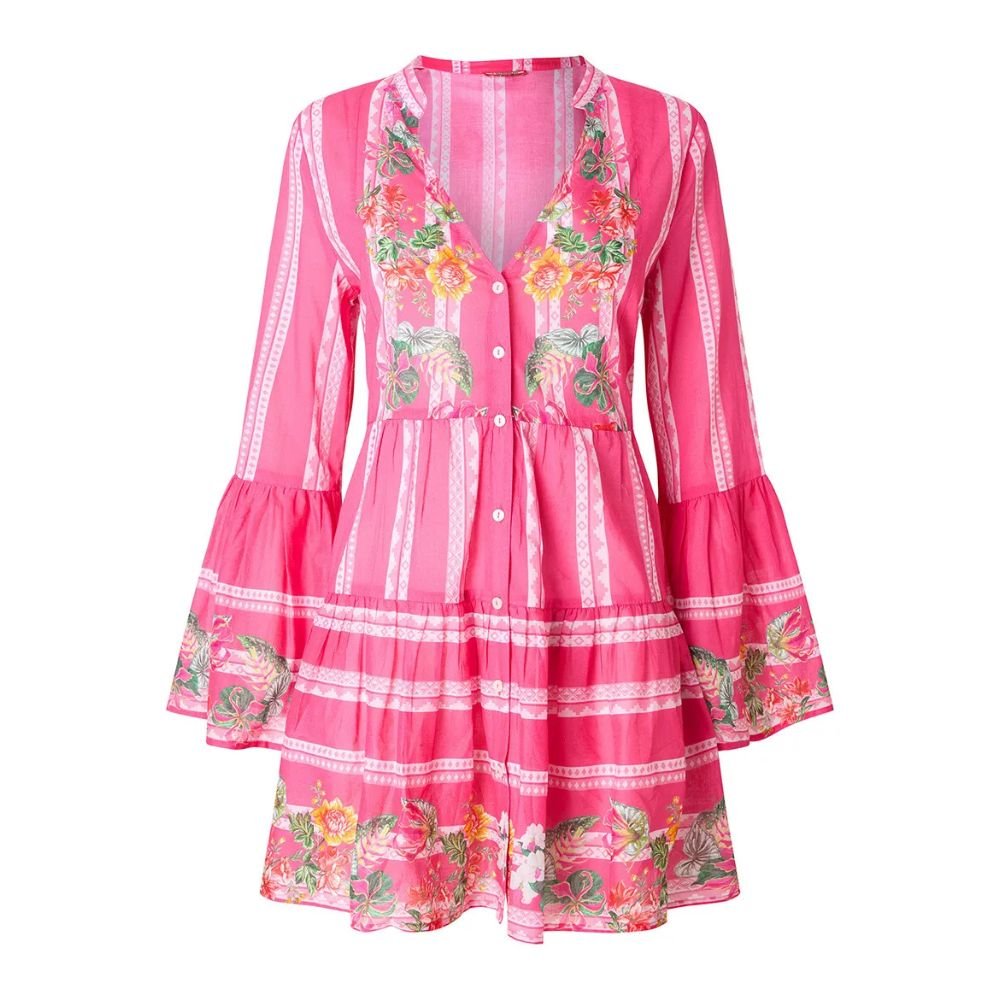 Joe Browns Sunny Vibes Tunic Dress - Pink - Old Railway Line Garden Centre