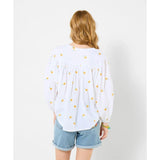 Joe Browns Sunshine Embroidered Cotton Blouse - White - Old Railway Line Garden Centre