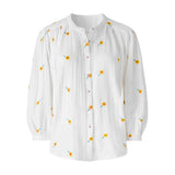 Joe Browns Sunshine Embroidered Cotton Blouse - White