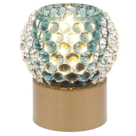 Joe Davies 11cm Teal Bead Round Luxe Lamp - 351032 - Old Railway Line Garden Centre