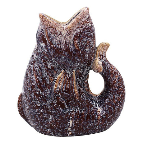 Joe Davies 17cm Purple Squat Lustre Fish Vase Jug - LP75145 - Old Railway Line Garden Centre