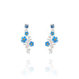 Joe Davies 1.9cm Silver Plated Blue Forget Me Not Drop Earrings - 354496 - Old Railway Line Garden Centre