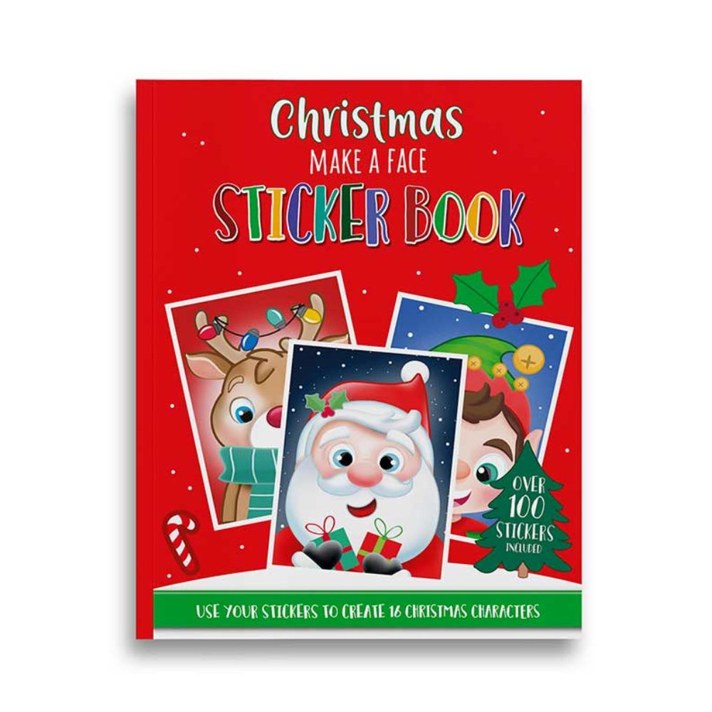 Joe Davies Christmas Make A Face Sticker Book