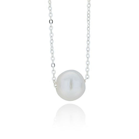 Joe Davies Elegant Silver Plated Fresh Water Pearl Necklace - Old Railway Line Garden Centre