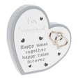 Joe Davies Engagement Celebration Heart Plaque - Old Railway Line Garden Centre