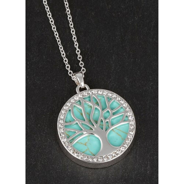 Joe Davies Equilibrium Turquoise Tree of Life Necklace - Old Railway Line Garden Centre