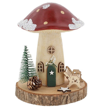 Joe Davies Folk Art Xmas Mushroom Toadstool Medium