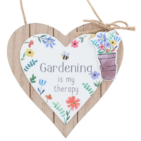 Joe Davies Happy Garden Heart Plaque - Gardening - Old Railway Line Garden Centre