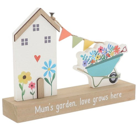 Joe Davies Happy Garden Table Plaque - Mum - Old Railway Line Garden Centre