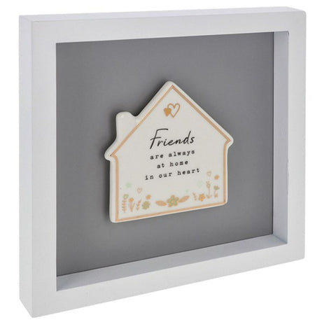 Joe Davies Large Heartfelt Art 'Friends' House - Old Railway Line Garden Centre