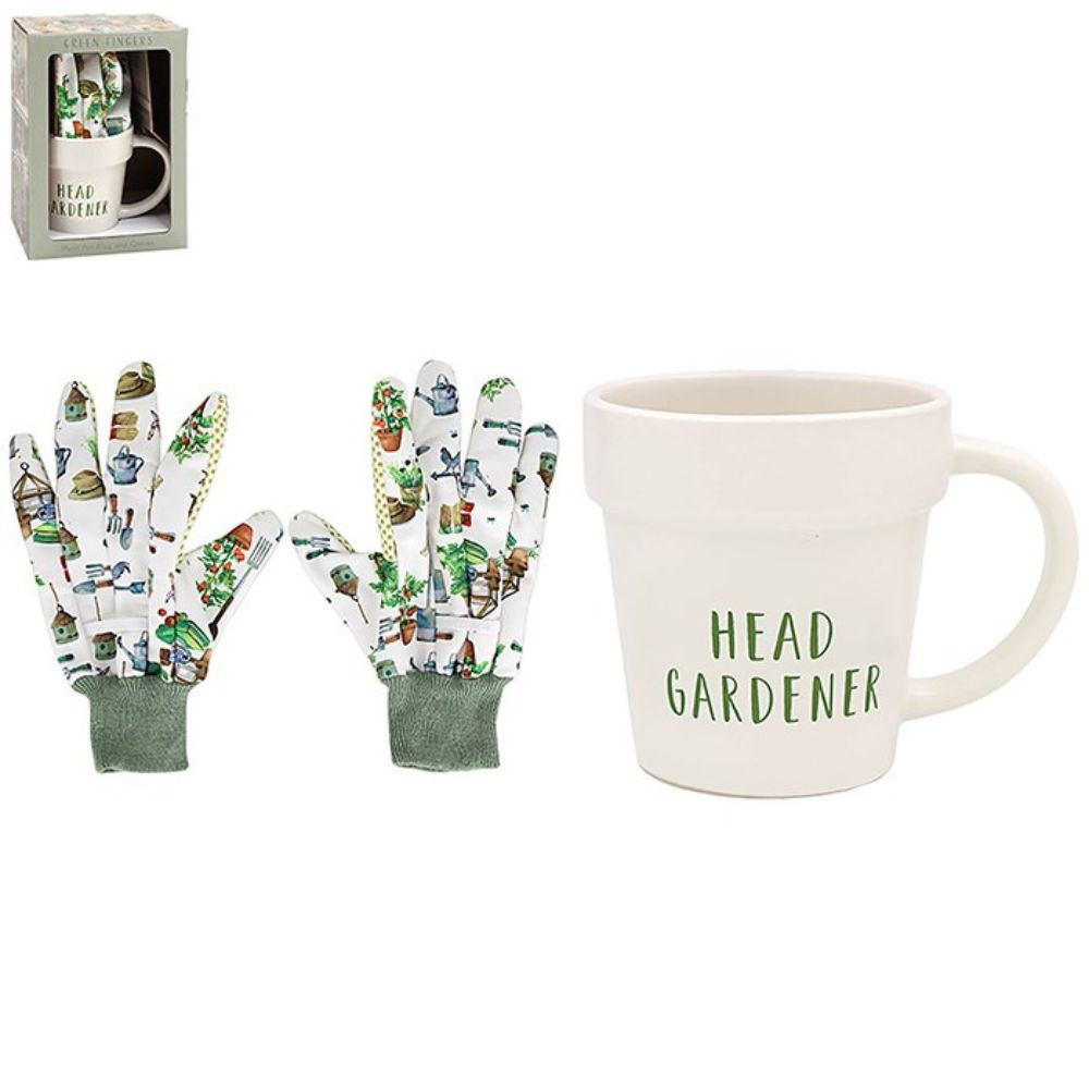 Joe Davies Mug & Glove Set Head Gardener