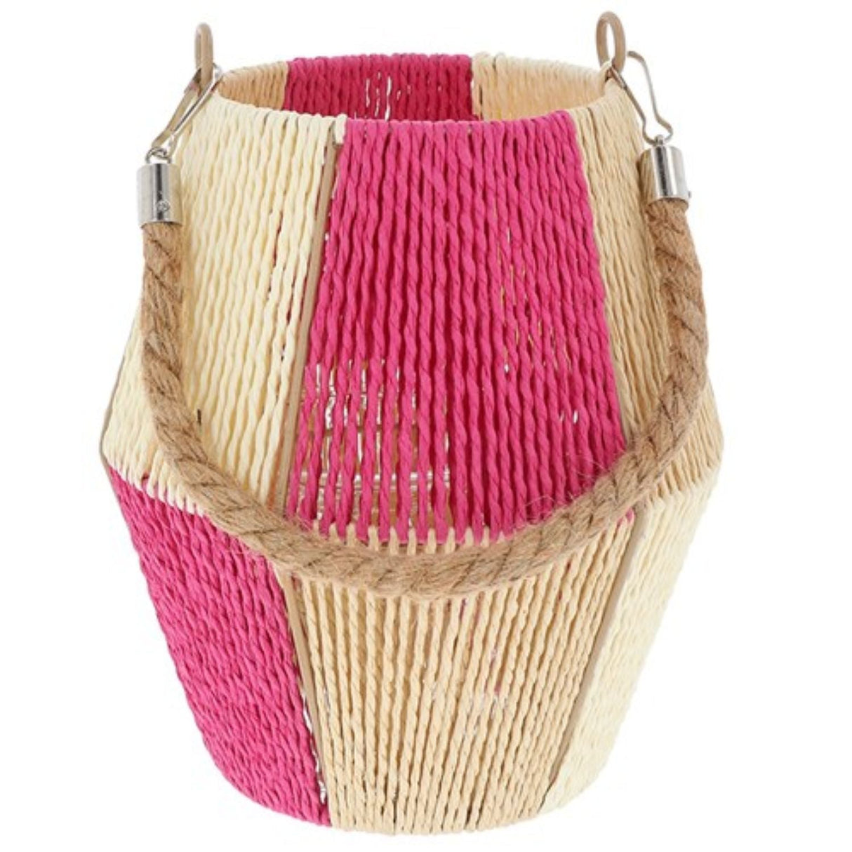 Joe Davies Pink Chequered Boho Lantern - Old Railway Line Garden Centre