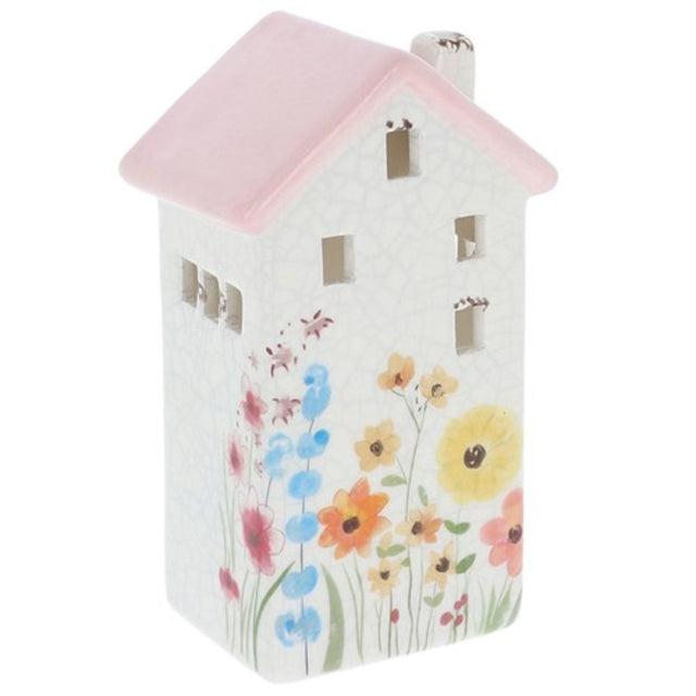 Joe Davies Pink Garden House Tealight - Small - Old Railway Line Garden Centre