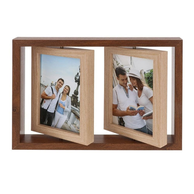 Joe Davies Two Tone Double Spin Photo Frame - Dark - Old Railway Line Garden Centre
