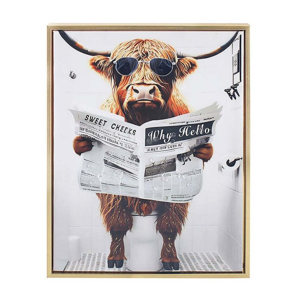 Joe Davies Urban Art Bright Pics Highland Cow Loo