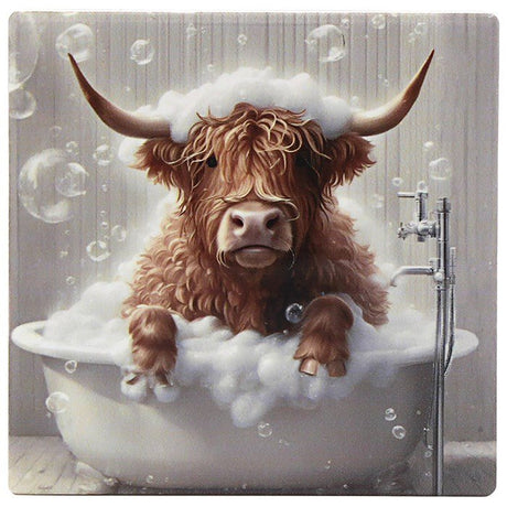 Joe Davies Urban Art Highland Bubble Bath Coaster - LP96689 - Old Railway Line Garden Centre
