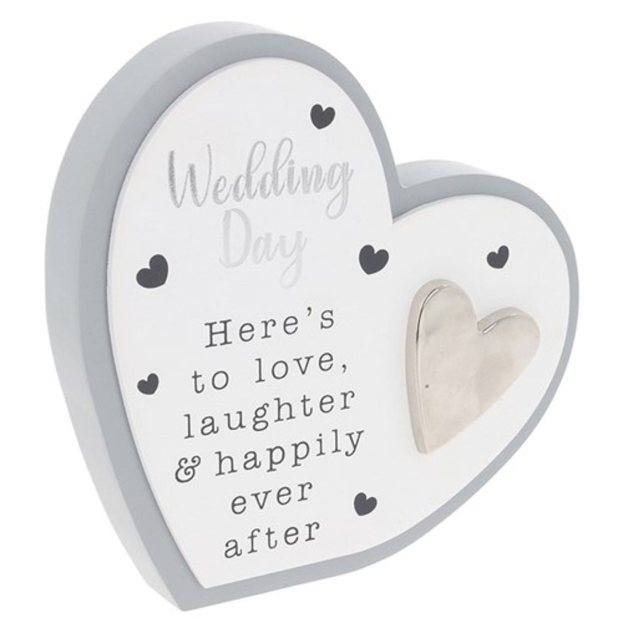 Joe Davies Wedding Celebration Heart Plaque - Old Railway Line Garden Centre