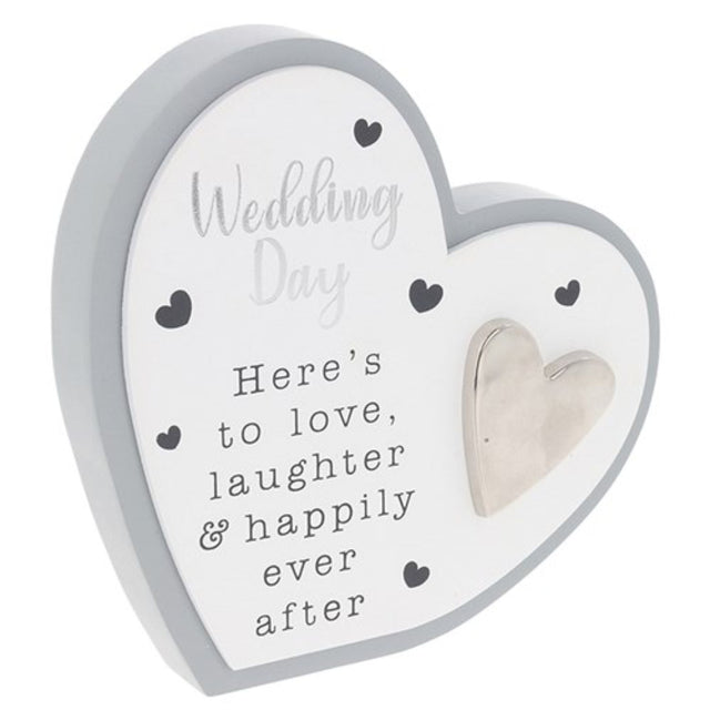 Joe Davies Wedding Celebration Heart Plaque - Old Railway Line Garden Centre