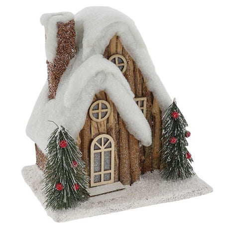 Joe Davies Xmas Forest House Chalet Large LED