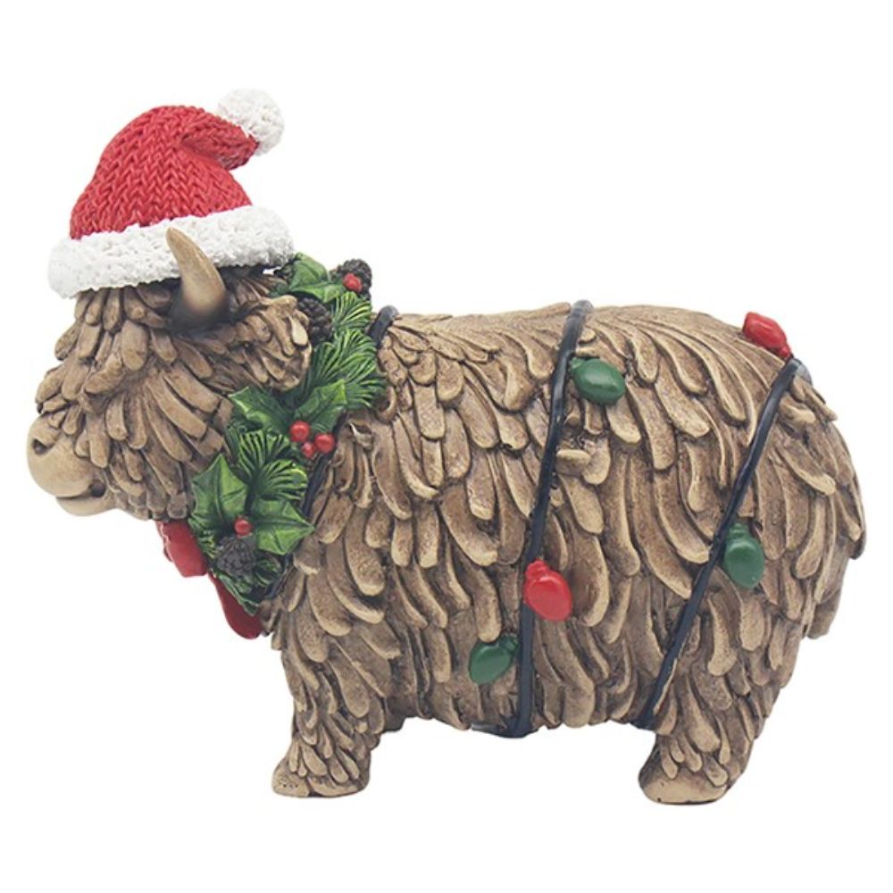 Joe Davies Xmas Highland Cow Standing Large