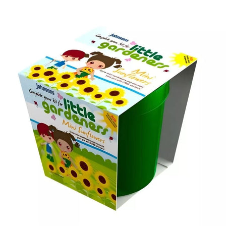 Johnson Mini Sunflower Grow Kit for Kids - Complete Gardening Set with Seeds & Pot - Old Railway Line Garden Centre
