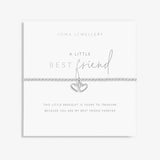 Joma Jewellery A Little 'Best Friend' Double Heart Bracelet - Silver