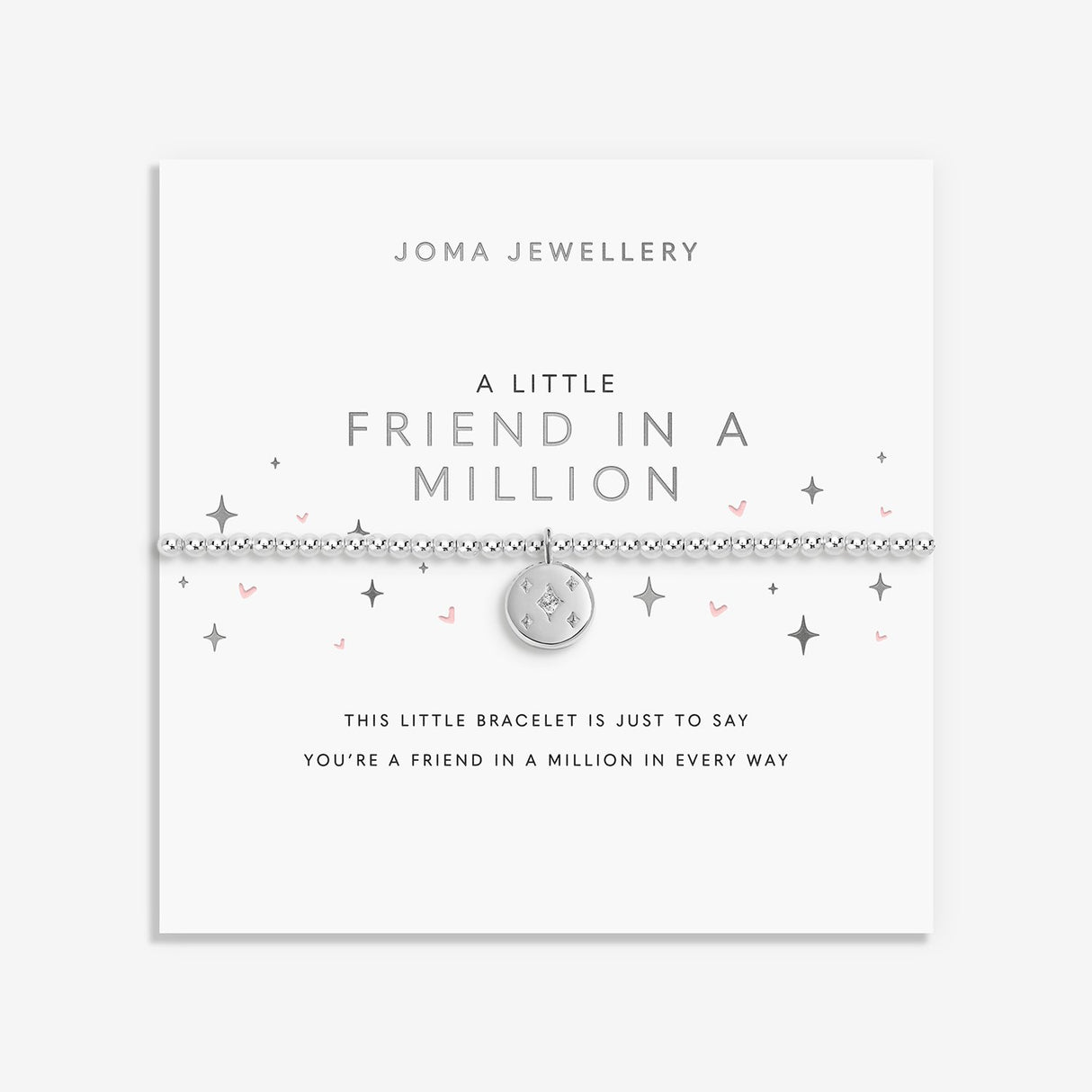 Joma Jewellery A Little 'Friend In A Million' Bracelet - Silver