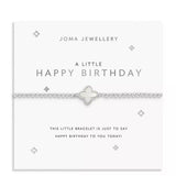 Joma Jewellery A Little 'Happy Birthday' Silver Plated Bracelet - Old Railway Line Garden Centre
