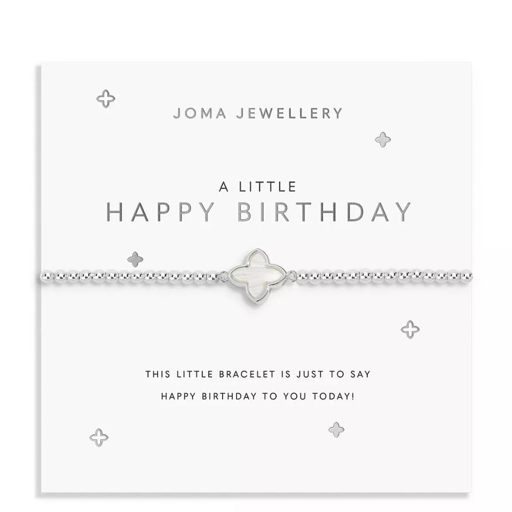 Joma Jewellery A Little 'Happy Birthday' Silver Plated Bracelet