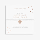 Joma Jewellery A Little 'Love Has Four Paws' Bracelet - Silver - Old Railway Line Garden Centre