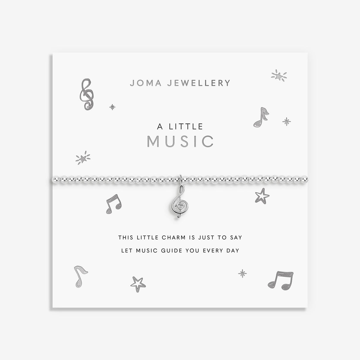 Joma Jewellery A Little 'Music' Bracelet - Silver