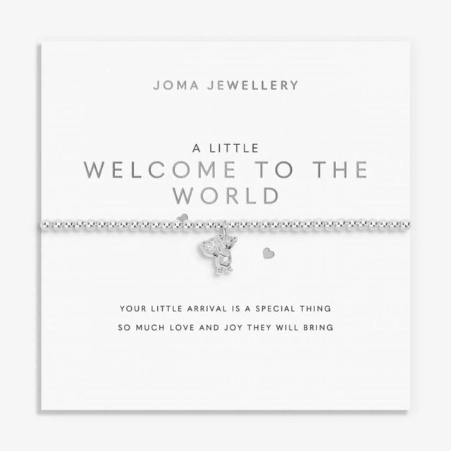 Joma Jewellery A Little 'Welcome To the World' Silver Plated Bracelet - Old Railway Line Garden Centre