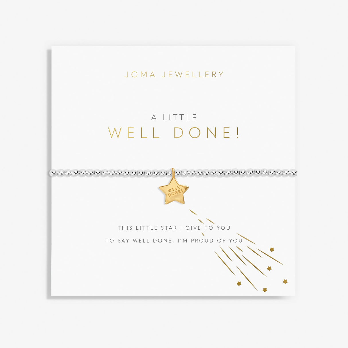 Joma Jewellery A Little 'Well Done!' Bracelet - Silver