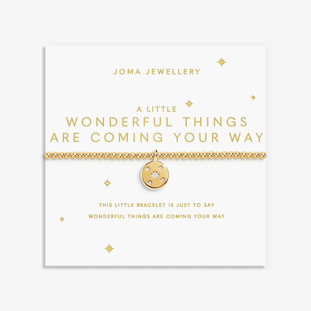 Joma Jewellery A Little 'Wonderful Things Are Coming Your Way' Bracelet