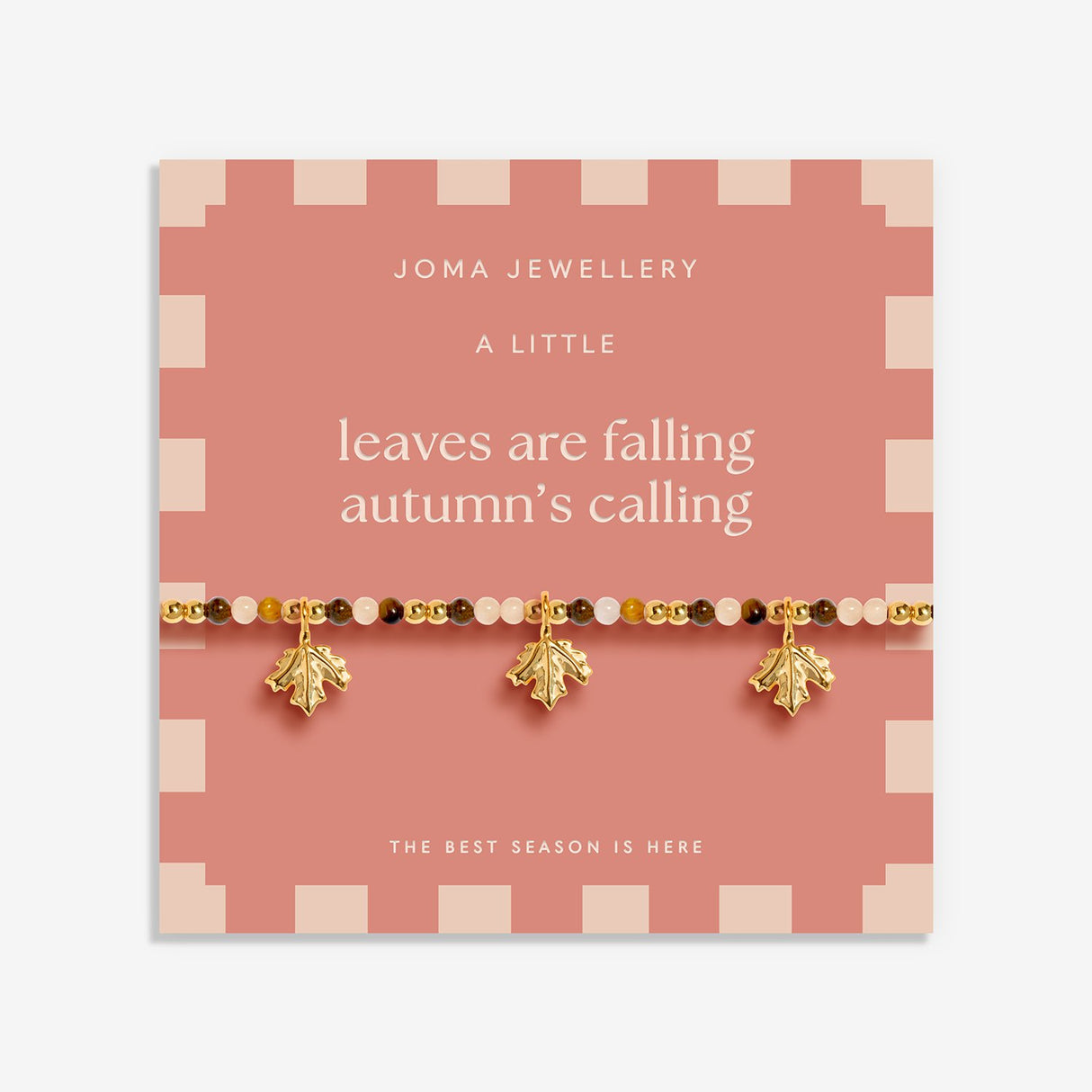 Joma Jewellery Autumn's Calling A Little 'Leaves Are Falling' Bracelet - Gold