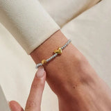 Joma Jewellery Birth Month A Little 'August' Bracelet in Silver and Gold Plating - Old Railway Line Garden Centre