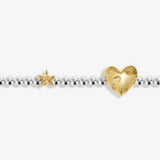 Joma Jewellery Birth Month A Little 'July' Bracelet in Silver and Gold Plating - Old Railway Line Garden Centre