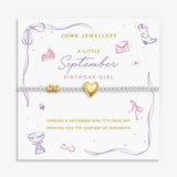 Joma Jewellery Birth Month A Little 'September' Bracelet in Silver and Gold Plating - Old Railway Line Garden Centre