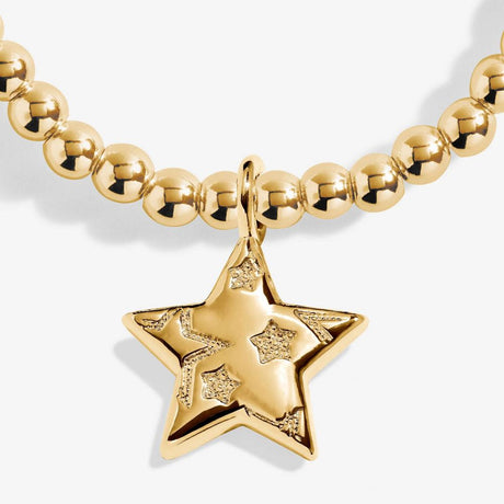 Joma Jewellery Christmas Cracker 'Merry Christmas' Gold Bracelet