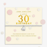 Joma Jewellery Confetti A Little 30th Birthday Silver Plated Bracelet - Old Railway Line Garden Centre
