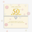 Joma Jewellery Confetti A Little 50th Birthday Silver Plated Bracelet - Old Railway Line Garden Centre